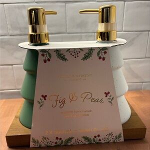 Asquith & Somerset Fig & Pear Hand Care Duo Set with Wooden Tray NWT